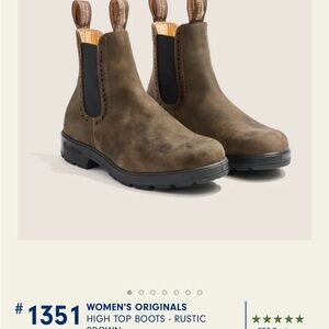 Extremely reduced the classic Blundstone Brown Ankle Boots with Elastic Panels